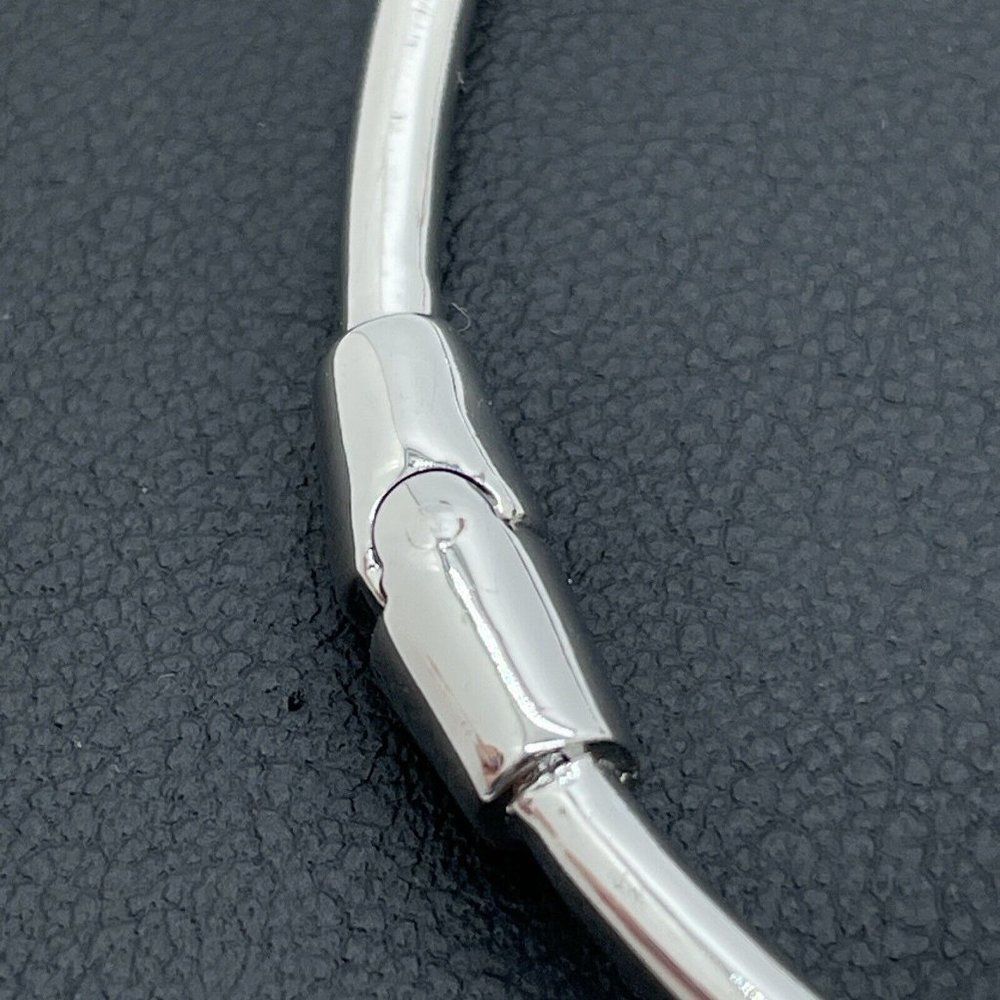 Bypass Bracelet Sterling Silver Simulated Diamonds Round Cut Absolute 4.28ctw - Picture 10 of 14